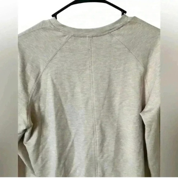 Lululemon Blush Pink Tuck & Gather Pullover Long Sleeve Tie Front Cropped - Picture 7 of 11